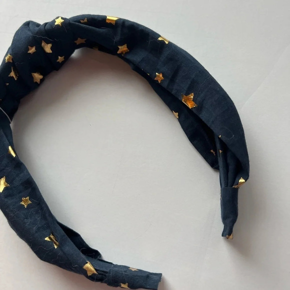 Crewcuts • NWT Navy Gold Star Knot Headband - Picture 3 of 4